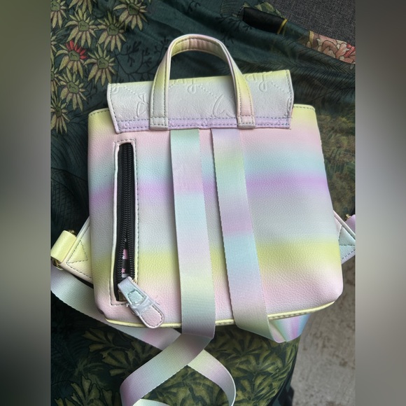 Betsey Johnson Pastel LB Logo Mini Backpack Ombré-hued - Picture 6 of 12